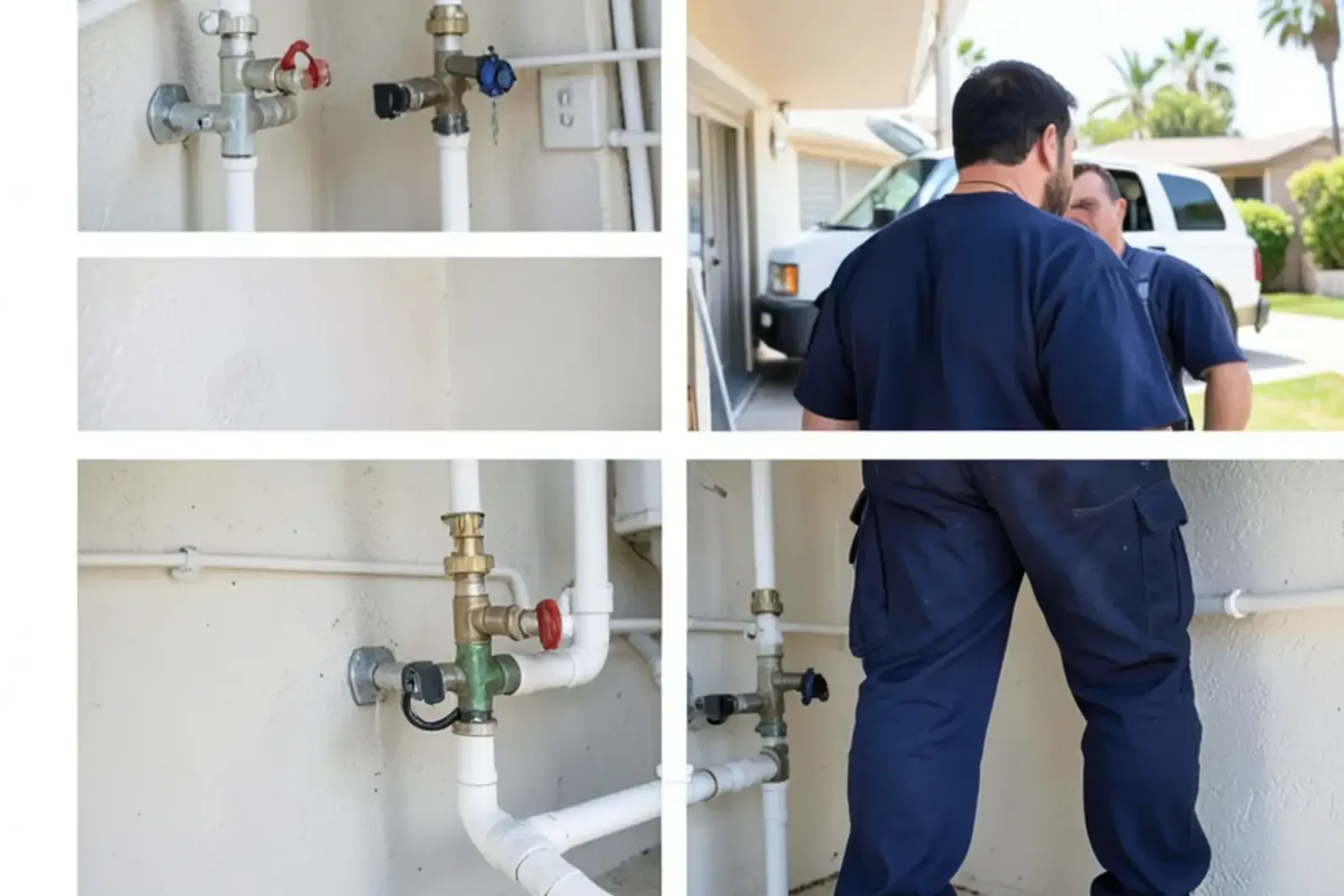 Completed plumbing installation operating smoothly after gas safety and meter shutoff protocols after an earthquake service