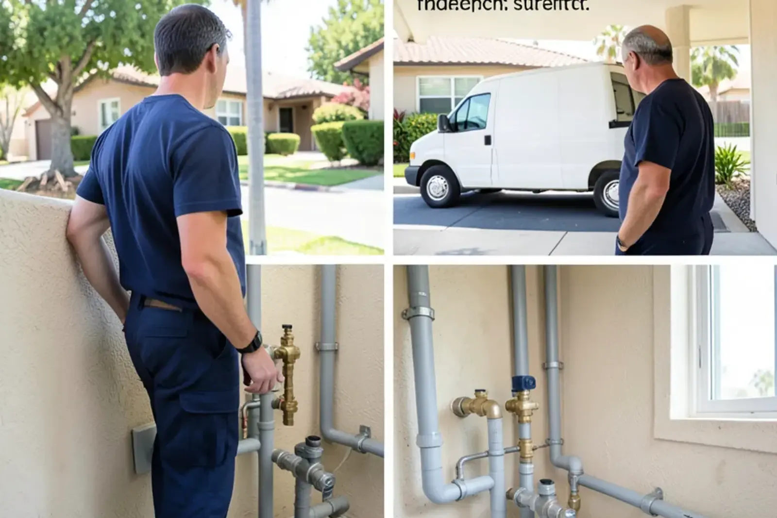 Completed plumbing installation operating smoothly after postwar plumbing systems in Los Alamitos and Rossmoor homes service