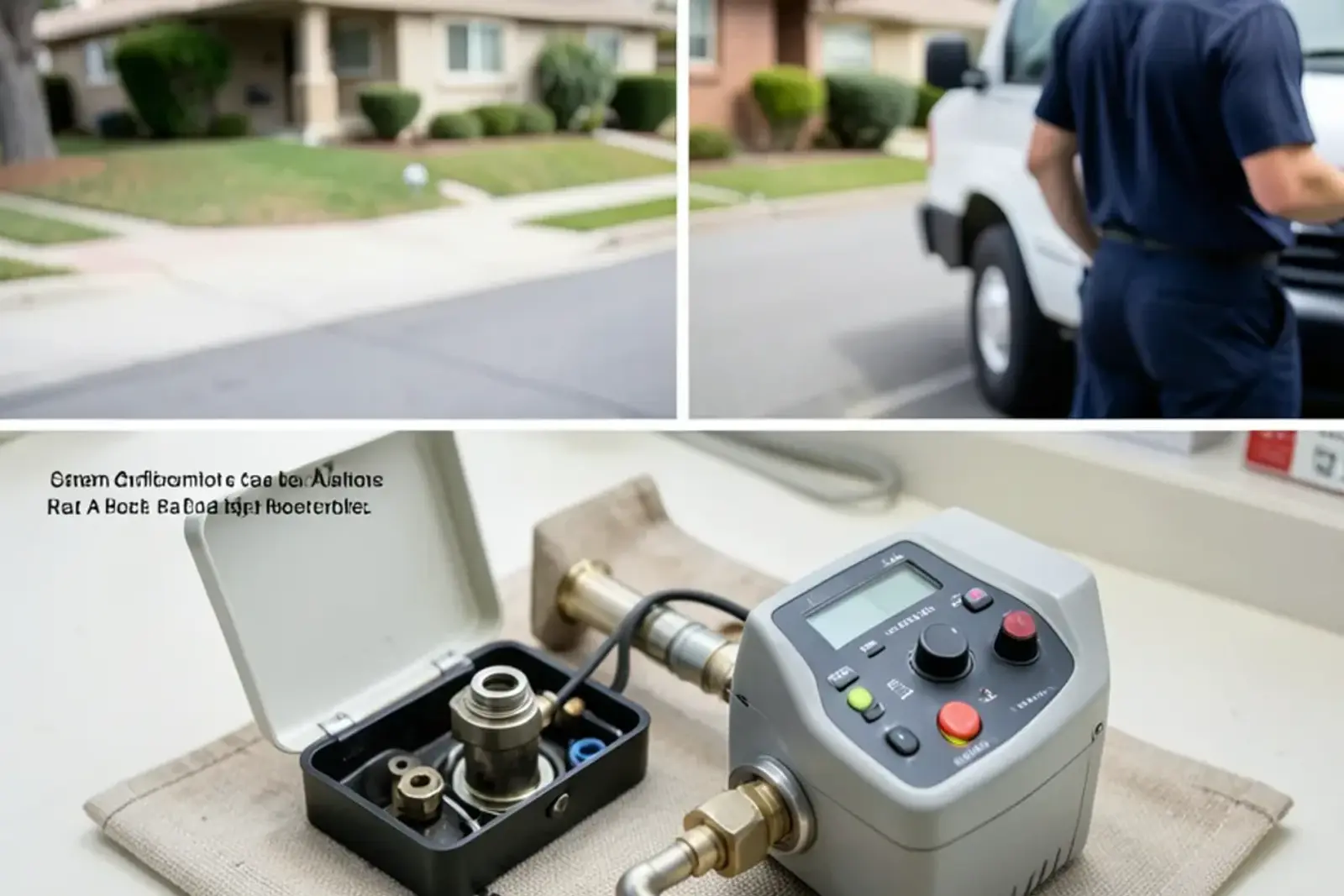 Specialized diagnostic instruments used during gas line repair testing