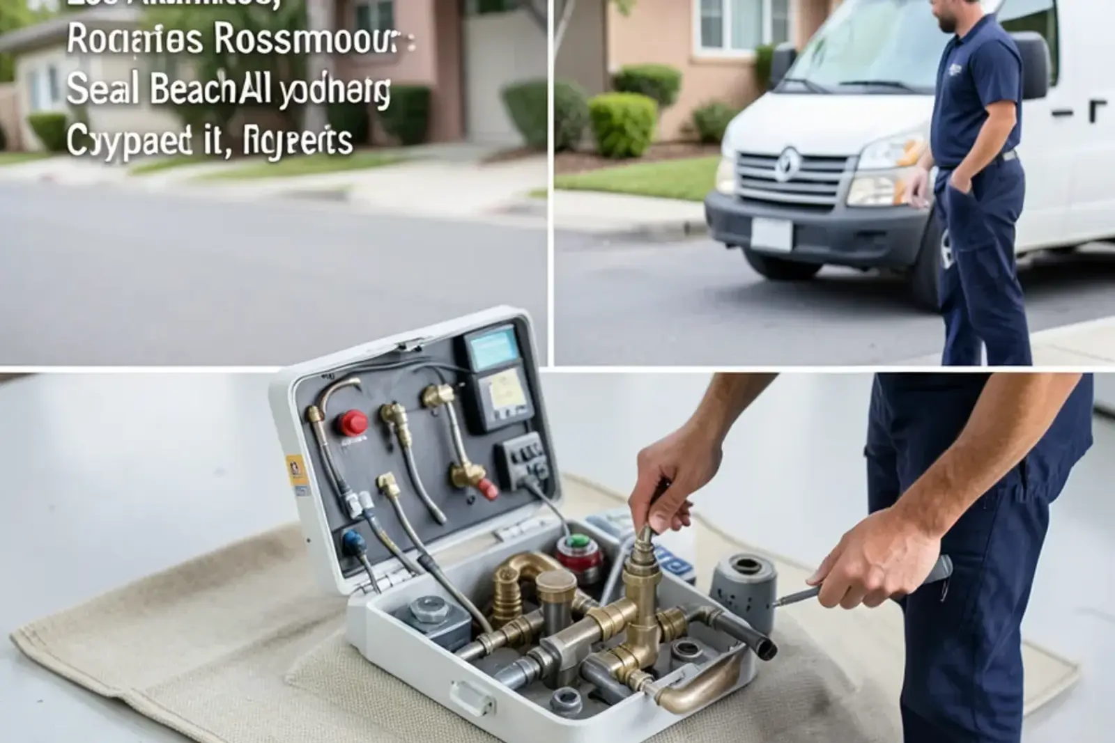 Specialized diagnostic instruments used during sewer line repair testing