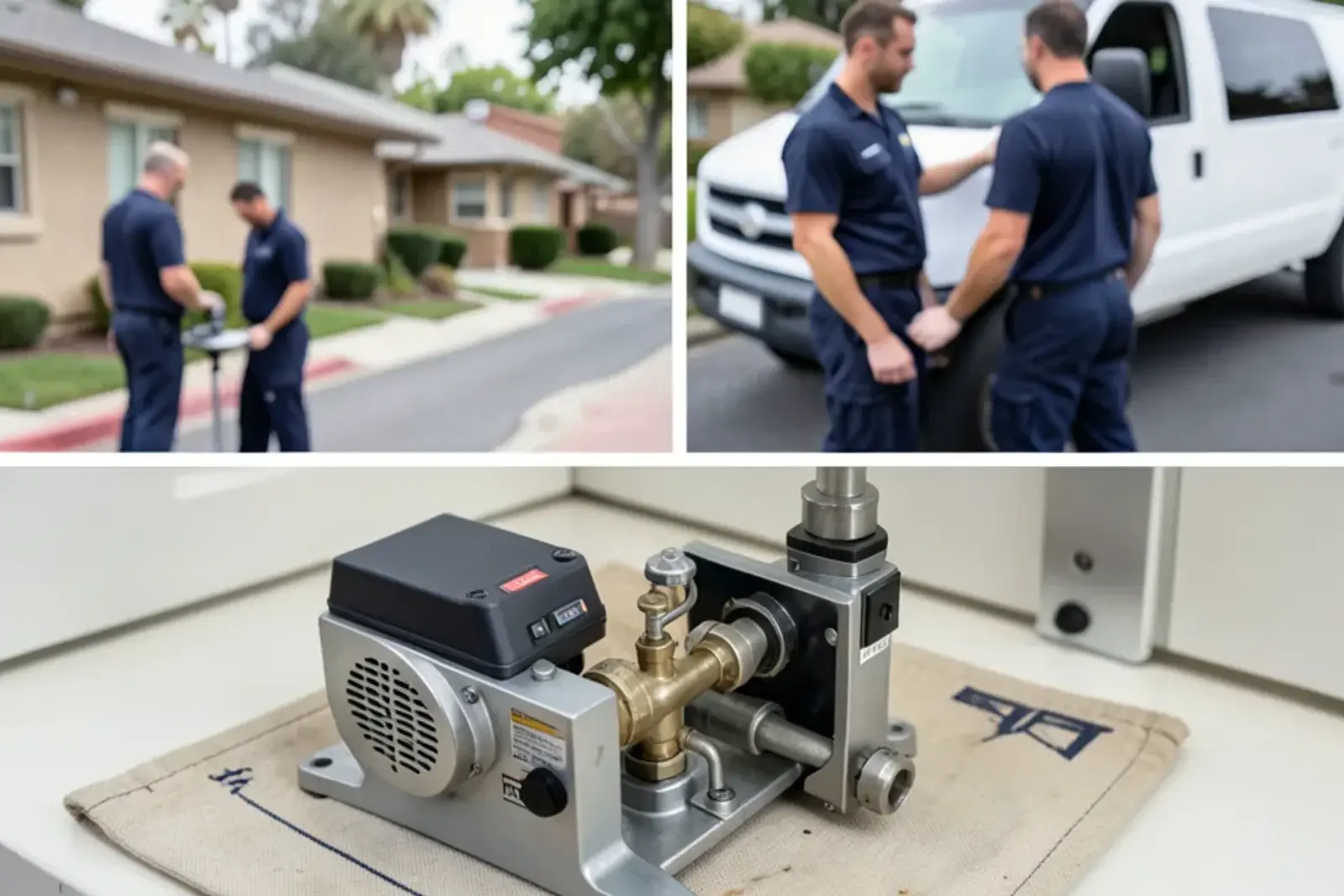 Specialized diagnostic instruments used during sump pump installation testing