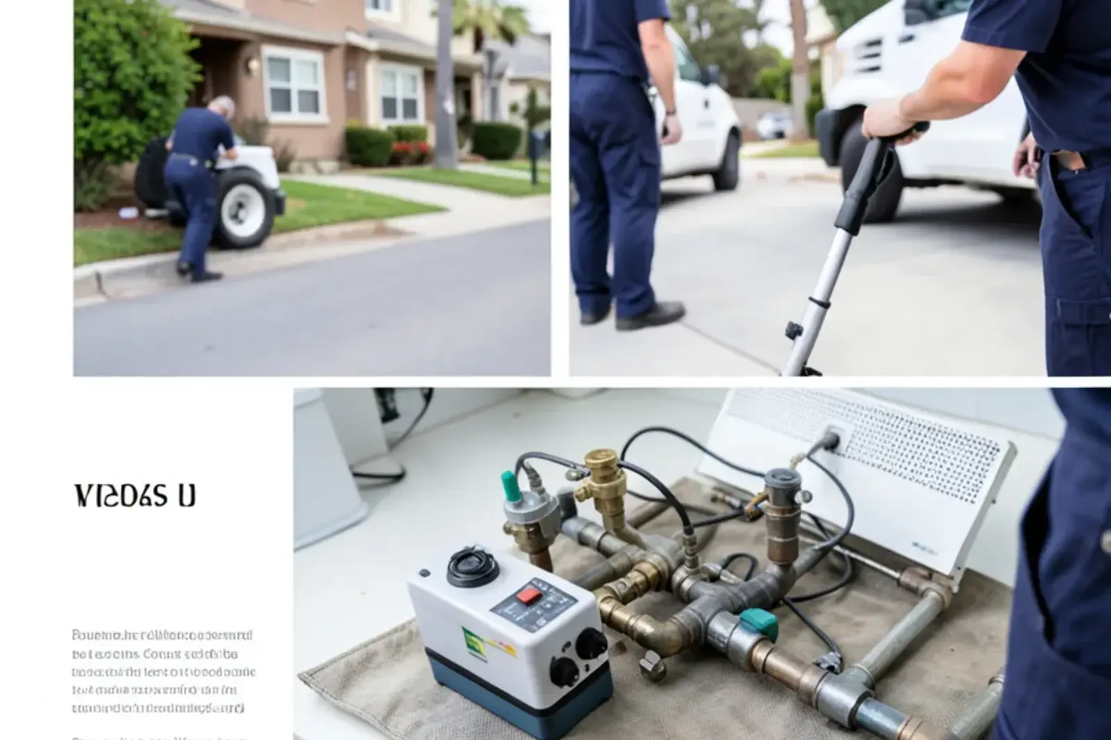 Specialized diagnostic instruments used during tankless water heater installation testing