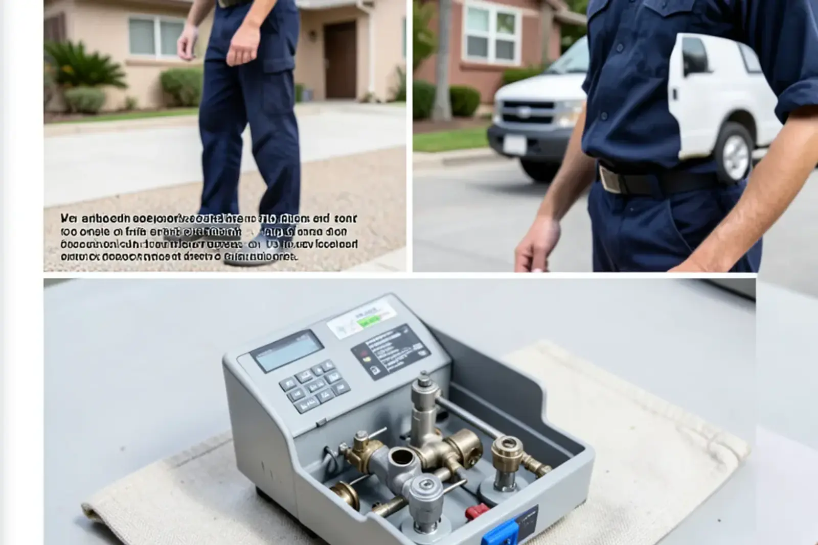 Specialized diagnostic instruments used during water heater repair testing